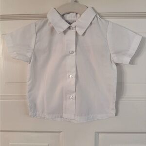 Petit Ami Classic White Kids Shirt, 3M